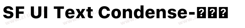SF UI Text Condense字体转换